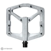 Crankbrothers Stamp 2 velika pedala na platformi, surovo srebro
