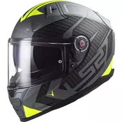 Integralna motociklistička kaciga LS2 FF811 Vector II Splitter titan-fluo žuta 2 - II. kvaliteta