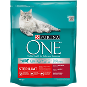 NEW PURINA One Bifensis Sterilcat Beef - suha hrana za mačke - 800 g