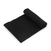 Elastična bombažna rebrasta pletenina 14 cm - (90 cm) črna (4 kosi)