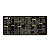 INF Podloga za miško iz naravne protizdrsne gume - 300x800mm - Razširjena igralna podloga 3 mm, (5000074053)