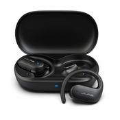 Jlab JBuds Open Sport TWS Headpones Black Connect to multiple devices IP 55 sweat and dustproof total playtime of over 24 hours