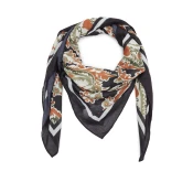 Black womens patterned scarf ORSAY - Womens