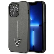 Ovitek Guess GUHCP14LPSATLG za iPhone 14 Pro 6.1 - srebrn