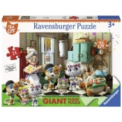 Ravensburger puzzle (slagalice) - 24pcs 44 Cats velika podna puzla RA03004