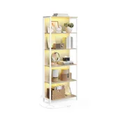 Songmics Knjižna omara 6 polic 303x60x1786 cm Bež