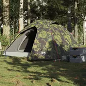 Vidaxl vidaXL kamping šotor za 3 osebe, kamuflažni, vodoodporen