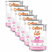 Calibra Dog Life Puppy & Junior Chicken with Rice 6x400 g