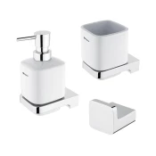 NIMCO MA set-31K-26 - Dozirnik mila, stojalo za zobno ščetko in stenski kavelj MAYA