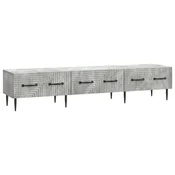 Vidaxl TV omarica Betonsko siva 147 x 34,5 x 30 cm Inženirski les