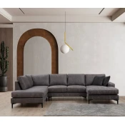 Atelier del Sofa Ugaona garnitura Antracit