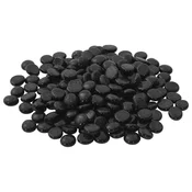 vidaXL Stekleni nugget 17-19 mm Črna Steklo