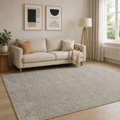 vidaXL Preproga Bež 160 x 230 cm 100% poliester 3 mm Pralna