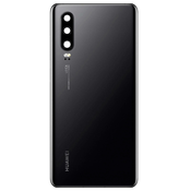 HUAWEI Originalni ČRN pokrov baterije Huawei P30 z zašcitno leco kamere, (21208428)