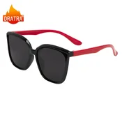 Dratra Unisex naocare za sunce, Crno-crvene
