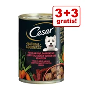 CESAR 3 + 3 gratis! Natural Goodness 6x400 g - Govedina