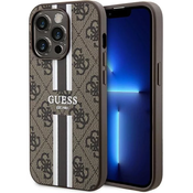 Guess GUHMP15LP4RPSW iPhone 15 Pro 6.1 brown hardcase 4G Printed Stripes MagSafe (GUHMP15LP4RPSW)