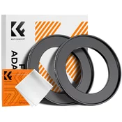 K&F Step Up Filter Ring 49-67mm*2pcs,+Vacuum Cleaning Cloth*1