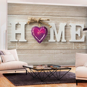 Samoljepljiva foto tapeta - Home Heart (Violet) 441x315