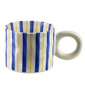Mondex Skodelica porcelan RODI HTPC3787-SR 10x15,5x8 cm modro-rumena 1 kos, (5000179573)