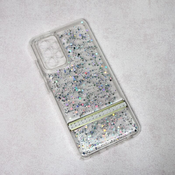 Ovitek bleščice Luxury Glitter za Samsung Galaxy A72 4G/5G, Teracell, srebrna