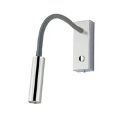 Busch LED stenska svetilka Rocco, krom Flexarm siva - Dnevna soba/jedilnica - Sodobni - krom, siva - Aluminij