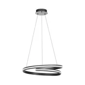 Redo 01-4362 - LED prigušiva luster na sajli TORSION LED/40W/230V crna