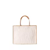 FURLA Nakupovalna torba OPPORTUNITY bež/pastelno zelena/roza