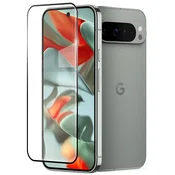 GS 3D kaljeno steklo za Google Pixel 9 Pro XL, črn okvir