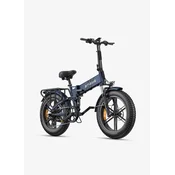 Engwe ENGINE-PRO-2.0 Električno Kolo - 52V 16Ah Baterija - 750W Motor - Doseg 49 km Električno/110 km Z Pomočjo - 8-stopenjski Menjalnik - Hidravlične Zavore - Dvojno Vzmetenje - 20x4.0 Pnevmatike