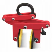 Rosfix SteelGrip ProClamp 500KG - Zacisk transportowy do płyt, szyb i betonu | 6-12 cm | 18,8 kg | Uchwyty gumowe | Stalowa konstrukcja