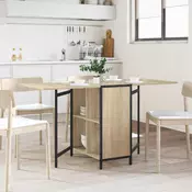 vidaXL Jedilna miza 144 x 60 x 75 cm Inženirski les Sonoma hrast