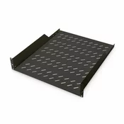 Digitus polica rack 2U 550mm - 20kg črna DN-19 TRAY-2-55-SW