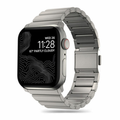 KOVINSKI PAS ZA URO APPLE WATCH 4 / 5 / 6 / 7 / 8 / 9 / SE / ULTRA 1 / 2 ( 49 MM) TECH-PROTECT STEELBAND TITANIUM