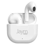 OEM Jaym, Brezžične slušalke True Wireless TS-123B 5.0 z mikrofonom in upravljanjem na dotik, Bela, (5000231639)
