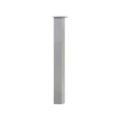 Mizna noga 70 x 70 mm, dolžina 420 mm, alu., videz inoxa