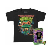Figurica Funko Pocket Pop! in majica - Teenage Mutant Ninja Turtles: Mutant Mayhem Michelangelo - velikost L