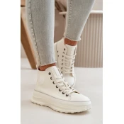 BIG STAR SHOES Womens Platform Sneakers Eco Leather Big Star