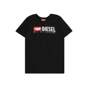 DIESEL Majica živo rdeča/črna/bela