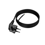 shumee 4 m priključni kabel z kotnim Uni-Schuko vtičem 250 V 16 A 3 x 1 mm2 OMY PP-50 črne barve W-97172
