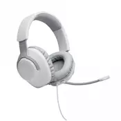 JBL Quantum 100 white žicne over ear gaming slušalice, 3.5mm, bele