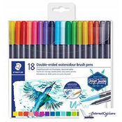Akvarel flomasteri sa dva vrha 1/18 Staedtler