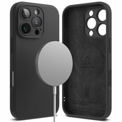 Ovitek Ringke Silicone Magnetic za iPhone 16 Pro Max - black