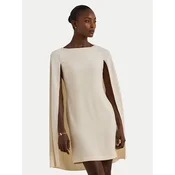 LAUREN RALPH LAUREN Cocktail obleka 253980921003 Kremna Bodycon Fit
