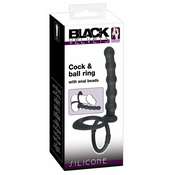 Erotic Collection Prstan za petelina in moda Black Velvets