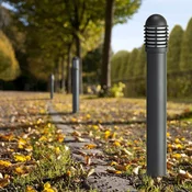 LCD Potna luč 1041 iz litega aluminija z letvami, višina 100 cm - Pomorski - Grafit - Kovina