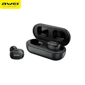 AWEI T13 Pro TWS brezžične Bluetooth slušalke – IPX6, do 30 h delovanja, črne