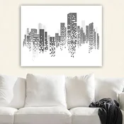 Wallity Dekorativna slika na platnu, 70x100cm, Šarena