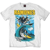 Ramones Rockaway Beach White L Majica