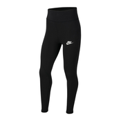 Nike Sportswear Hlače, crna / bijela